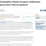 Philadelphia plastic surgeon discusses common misconceptions about liposuction.